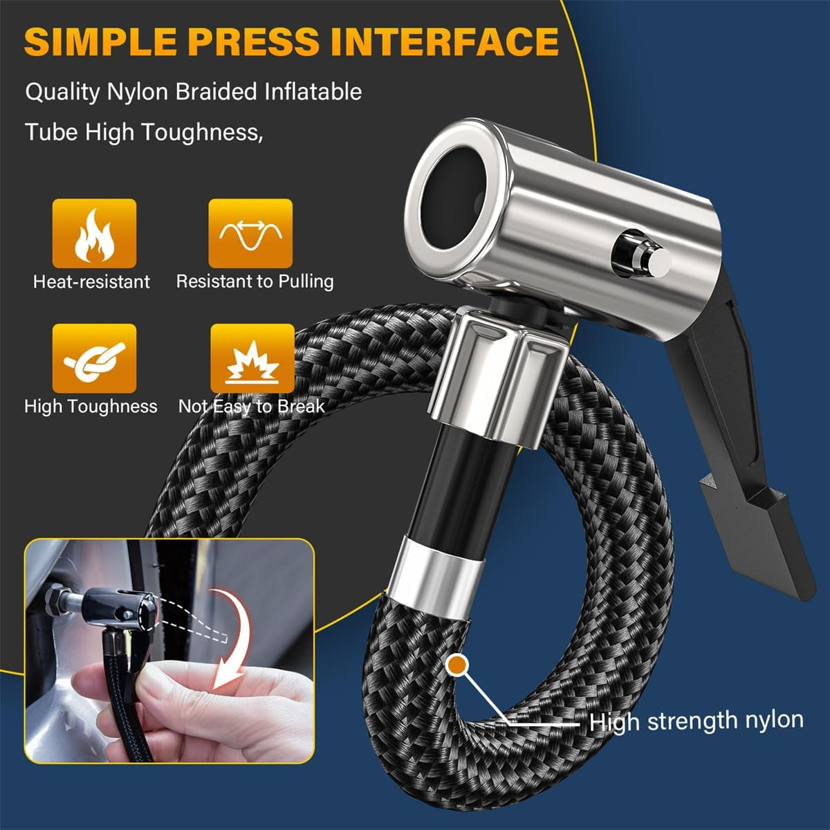 Tire Inflator Portable Air Compressor,Digital Cordless Tire Inflator,2X Faster Car Tire Pump with 20V Rechargeable Battery,Dual Power Supply Modes,Air Pump for Car Tires,E-Bike Etc. (Apple Green)